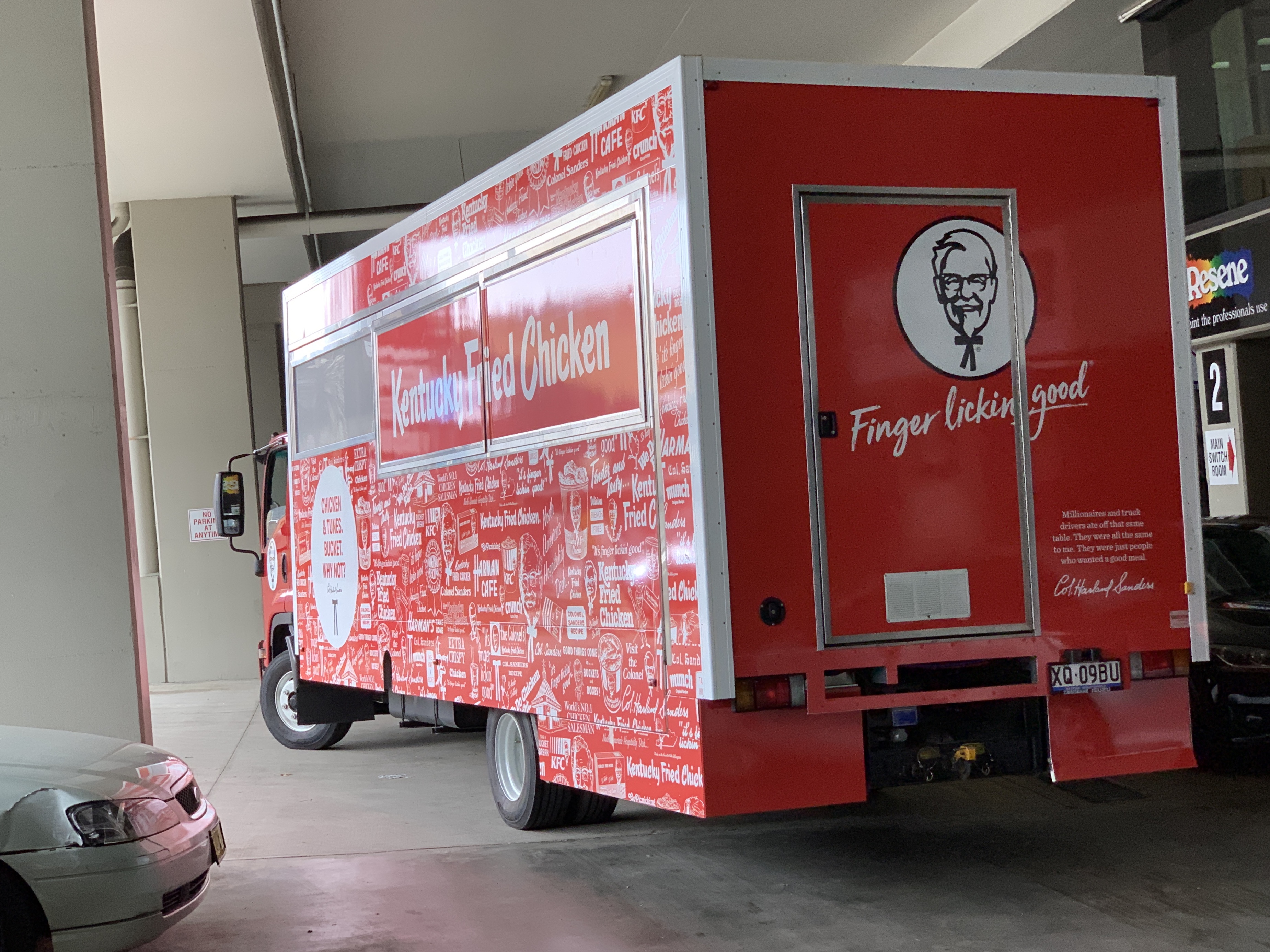 KFC truck signage